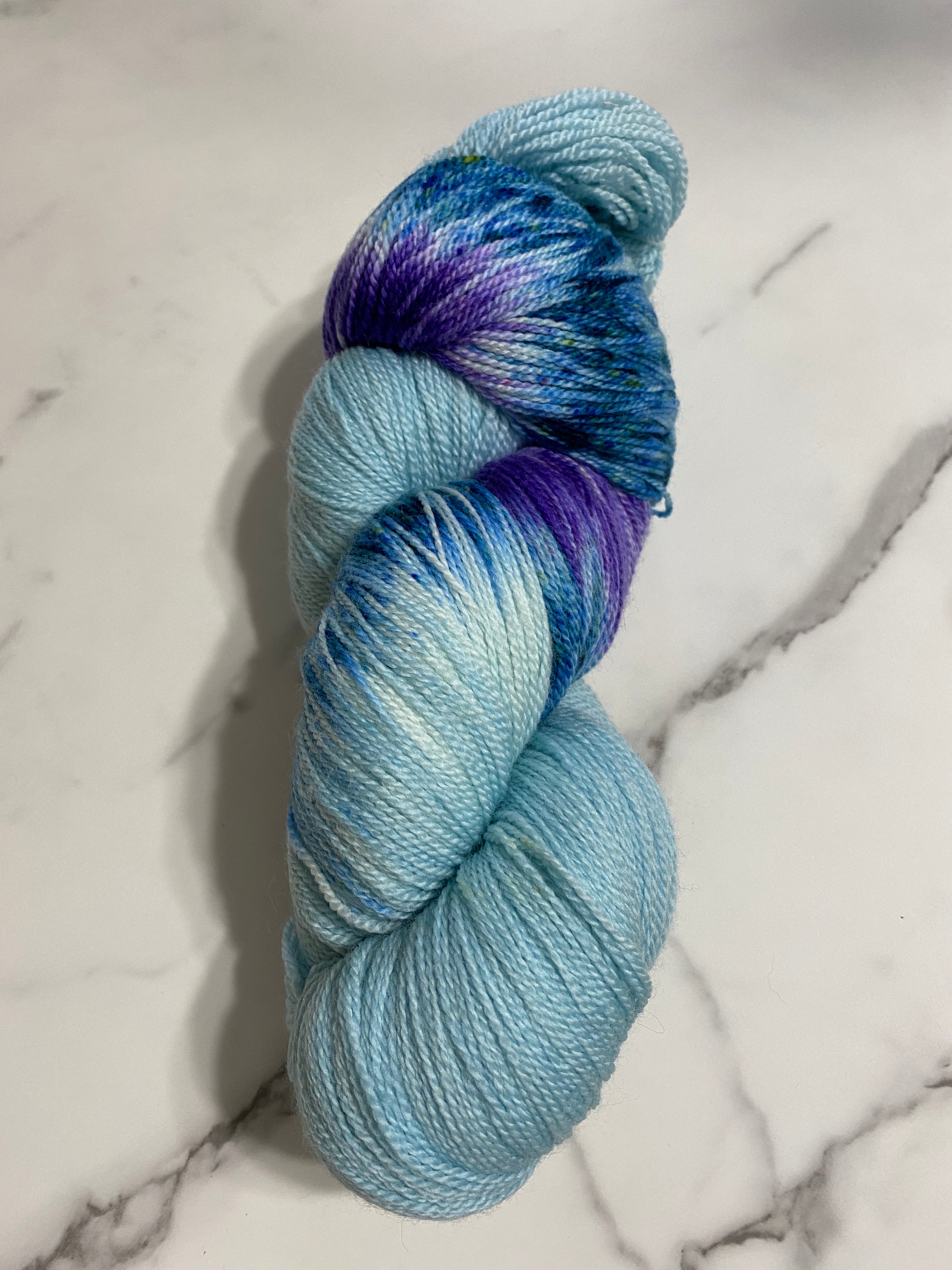 I need some color help from my favorite people!! 😃 which purple color do  you like best to go with this multicolored yarn? I'm going to be doing a  dipped look for